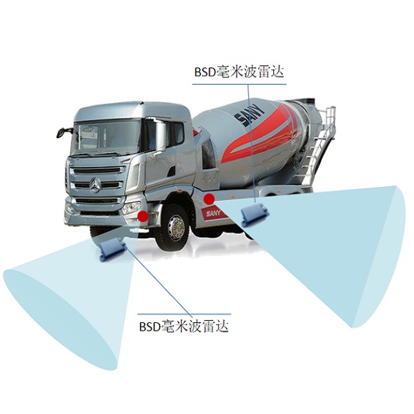 工程車(chē)肓區(qū)偵測(cè)BSD毫米波雷達(dá)